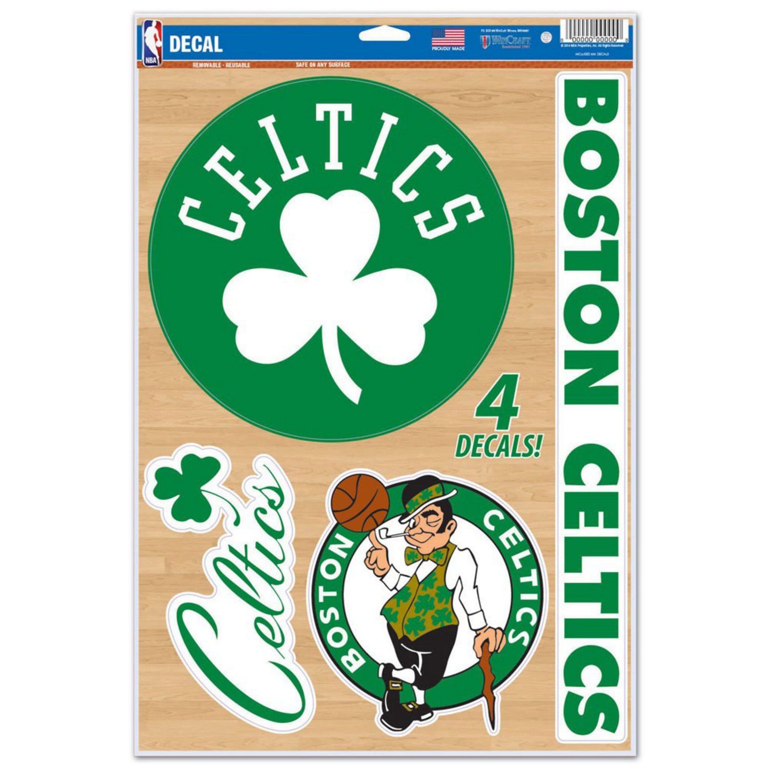 WinCraft Boston Celtics 11" x 17" Multi-Use Decal Sheet - view number 1